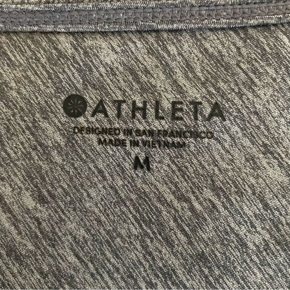 ATHLETA Sunlover Hilo UPF Asymmetrical Athleisure Dress in Heather Gray Medium - Picture 9 of 11